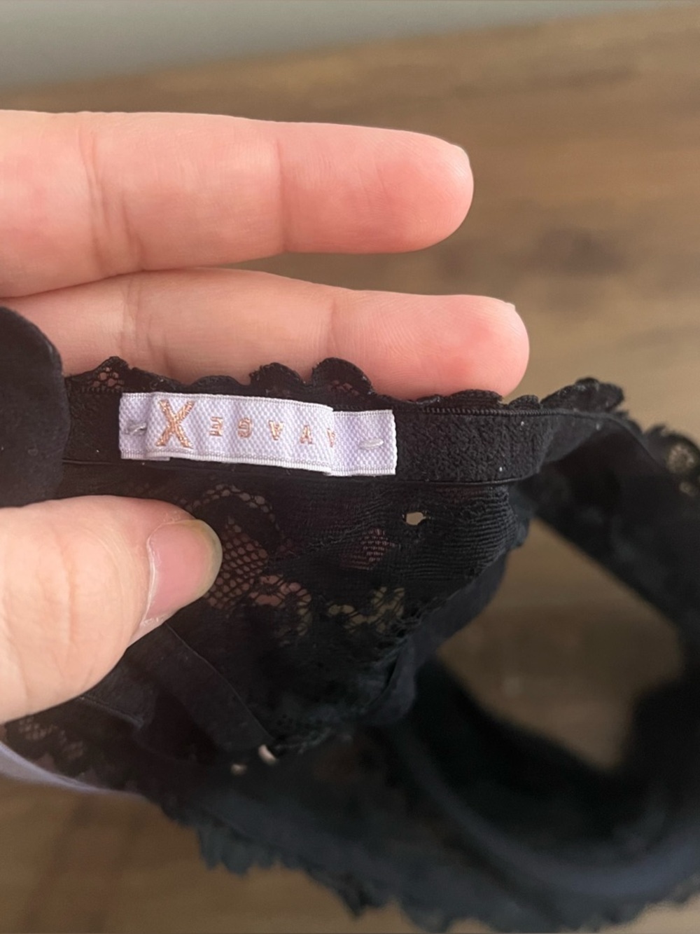 Savage X Fenty Black Lace Bra Size 36B - Picture 7 of 8